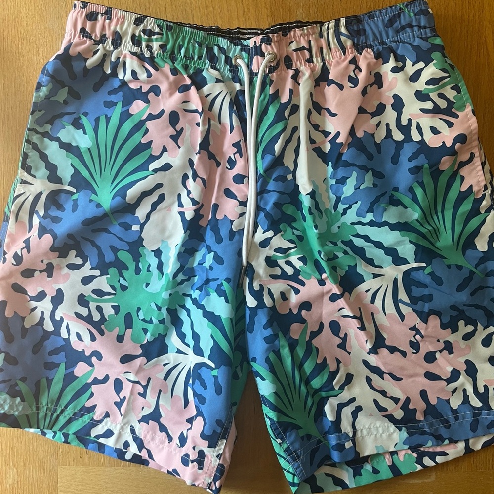 NWOT!!! Land’s End Blue and Green Men's Swim Shorts